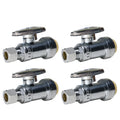 XFITTING 1/2" PUSH FIT X 3/8" OD Straight Stop Valve