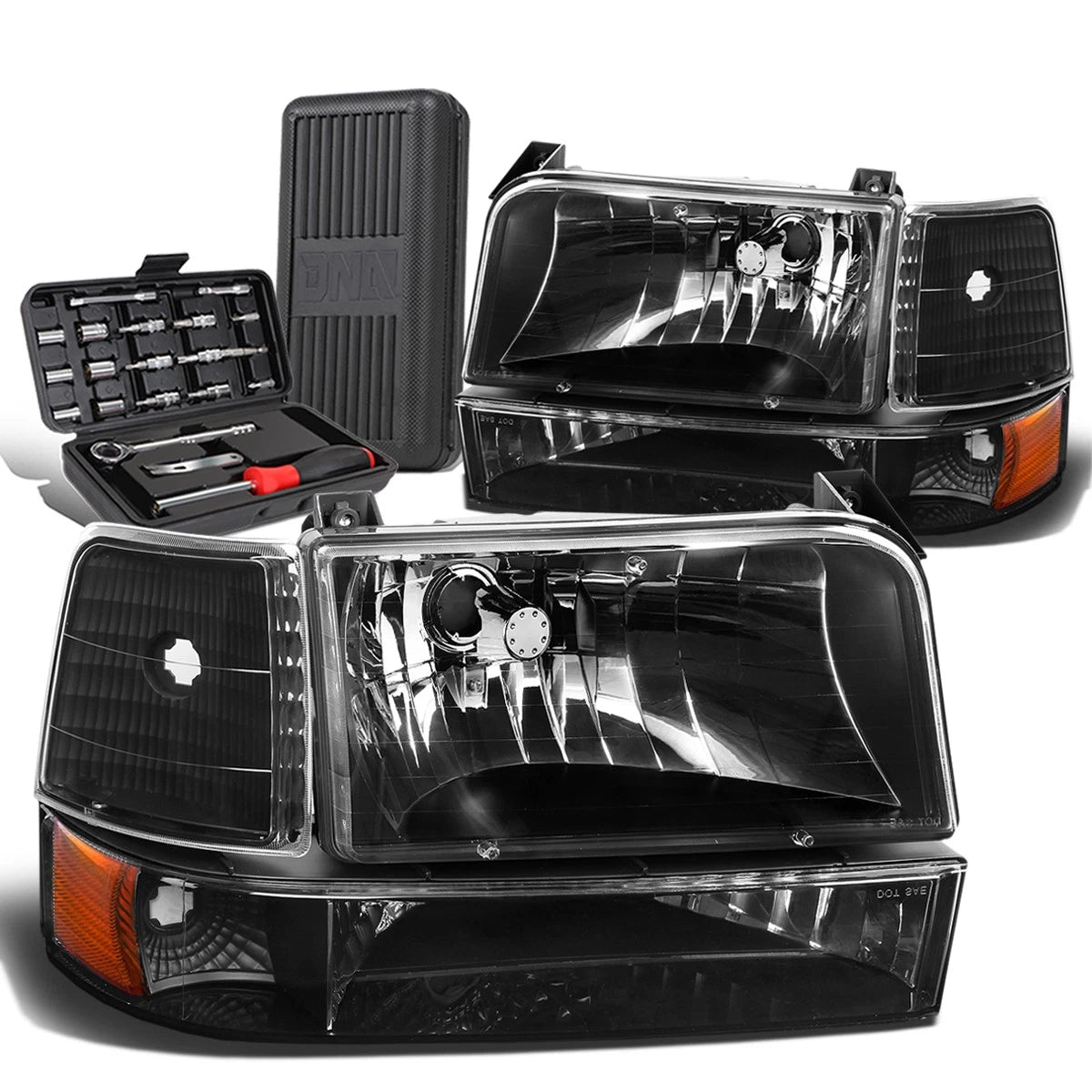 For 1992-1996 Ford F150/f250/f350 Headlight Bumper | Built Supply Co