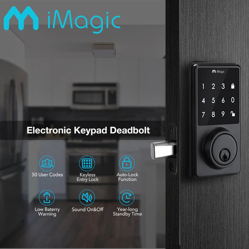 Imagic Touch Screen Deadbolt Keyless Entry Deadbolt | Built Supply Co