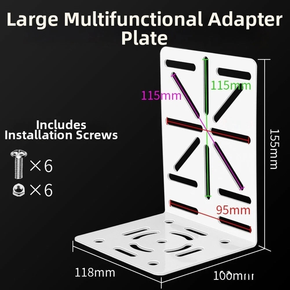 Galvanized Steel 360 Rotating Camera Mount Bracket For Solar Outdoor