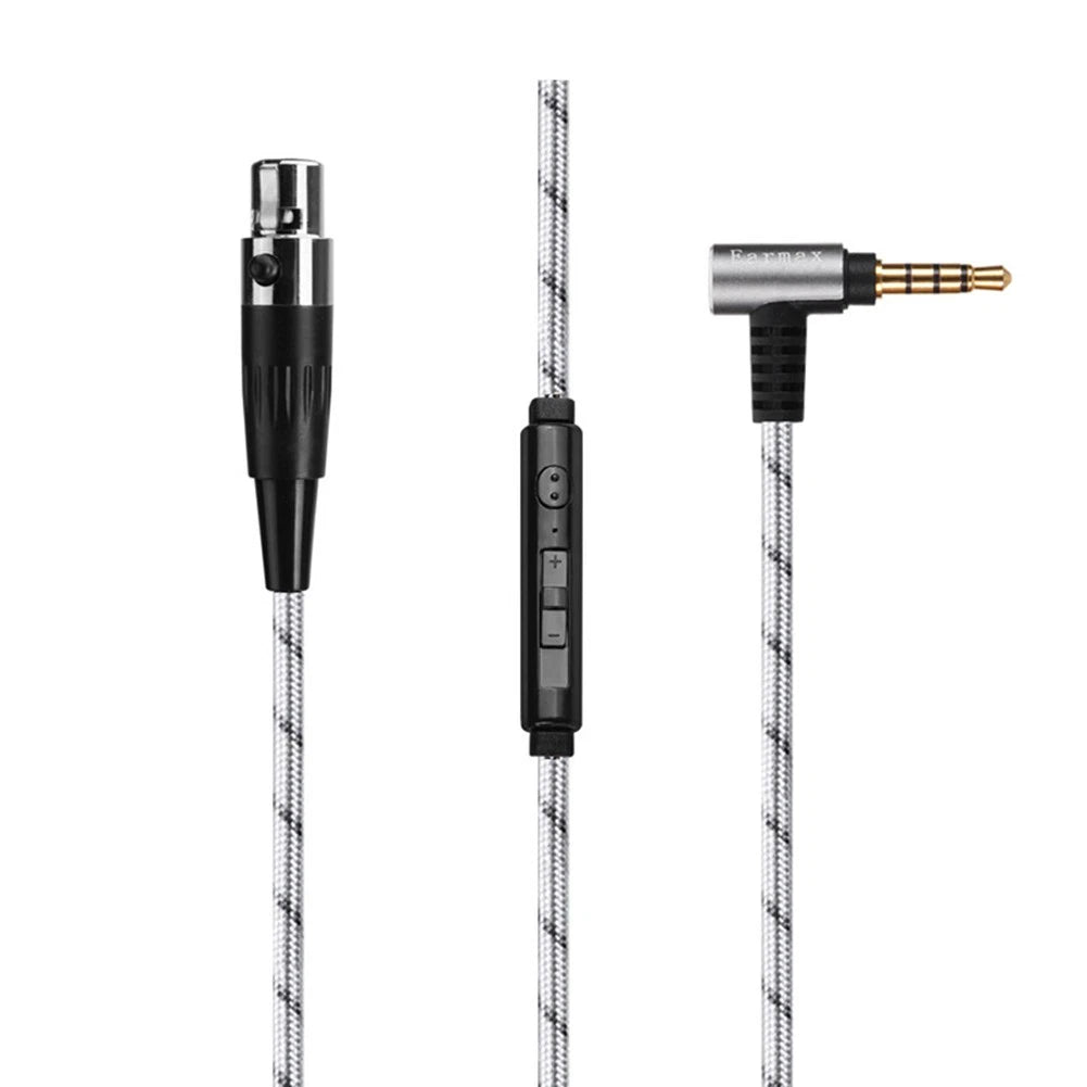 Earphone Audio Cable W/ Mic For Akg Q701 K240s K271mk K272 K371