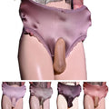Mens Sexy High Waist Underwear Lace Briefs With Hollow Design And