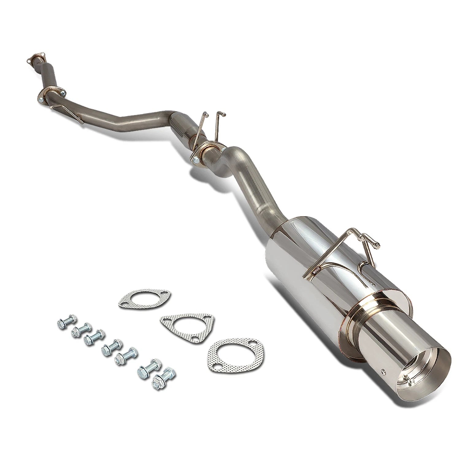 Fit 06-11 Civic Si Fg2 Coupe K20z3 4" Tip Muffler | Built Supply Co