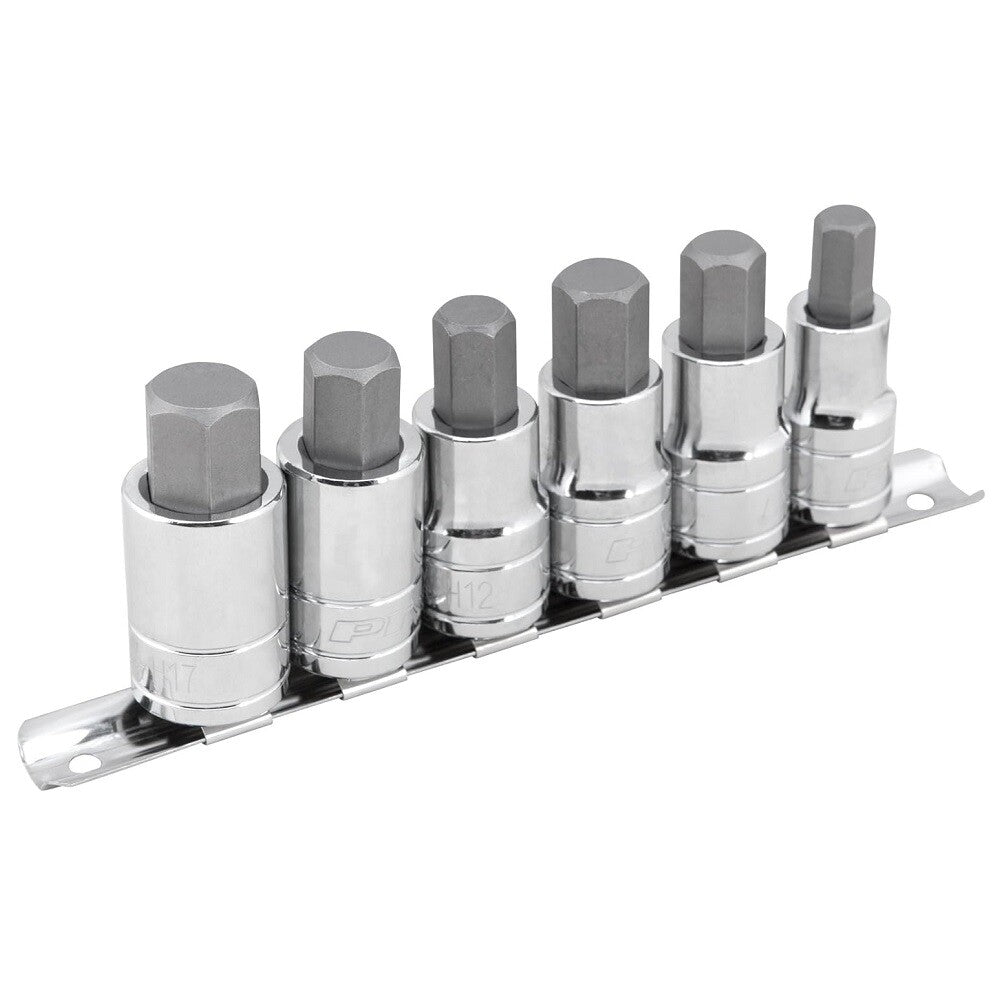 Performance Tool 6 Piece 1/2 Drive Large Hex Bit Socket Set by Performance Tool