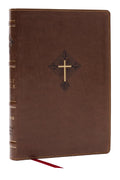 RSV2CE, Thinline Large Print Catholic Bible, Brown Leathersoft