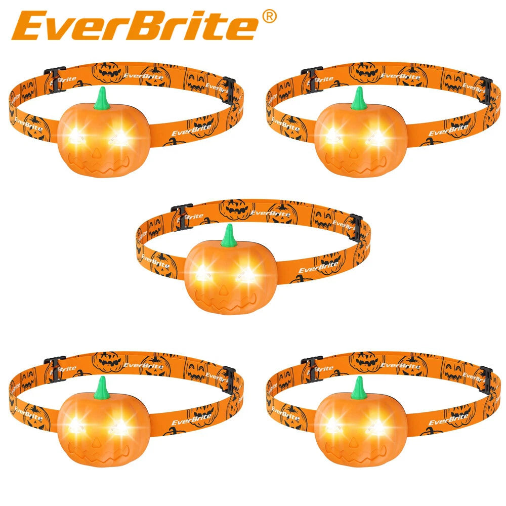 Everbrite Halloween Pumpkin Headlamp 5pack 2 Modes | Built Supply Co
