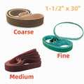 1-1/2" x 30" Inch Surface Conditioning Pipe Sanding Belts Coarse