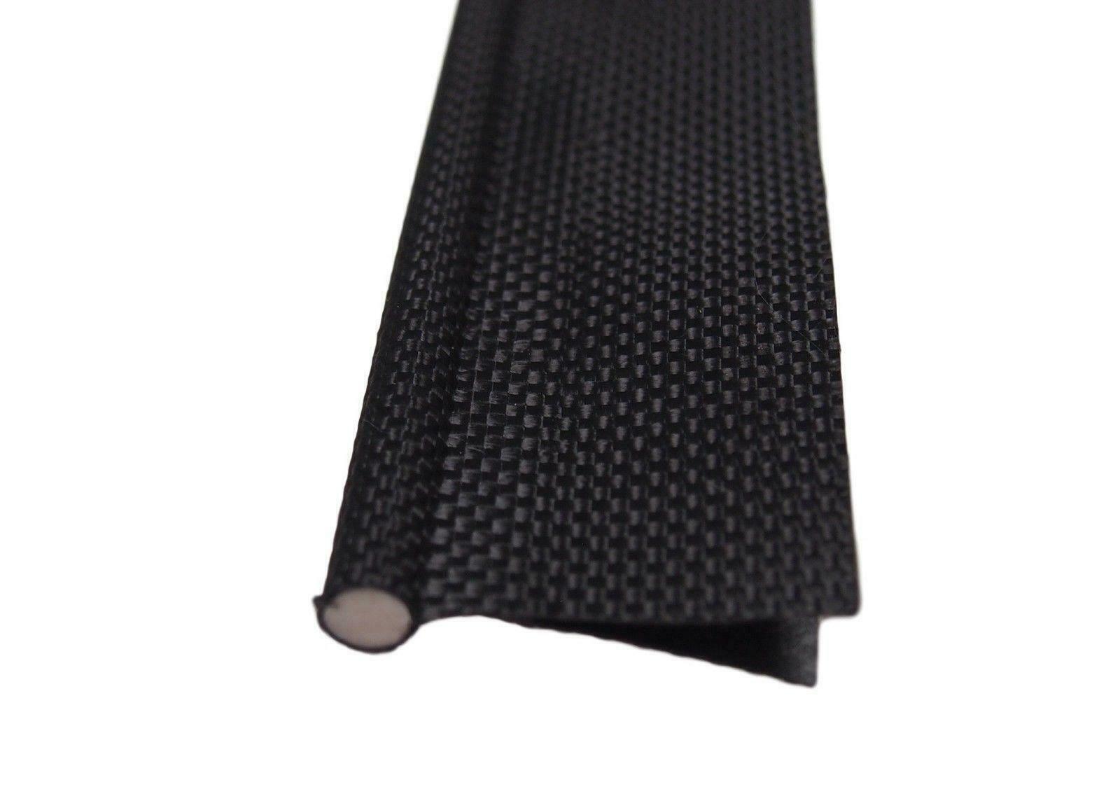 Awning Rail Piping 6mm Double Flap Black + Solid PVC Core Keder