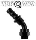AN -10 (10AN) 45 Degree Push-On Hose Fitting to M22x1.5 Fits Setrab