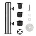 Stainless Steel Outdoor Umbrella Base Sleeve For Deckpatio Patio