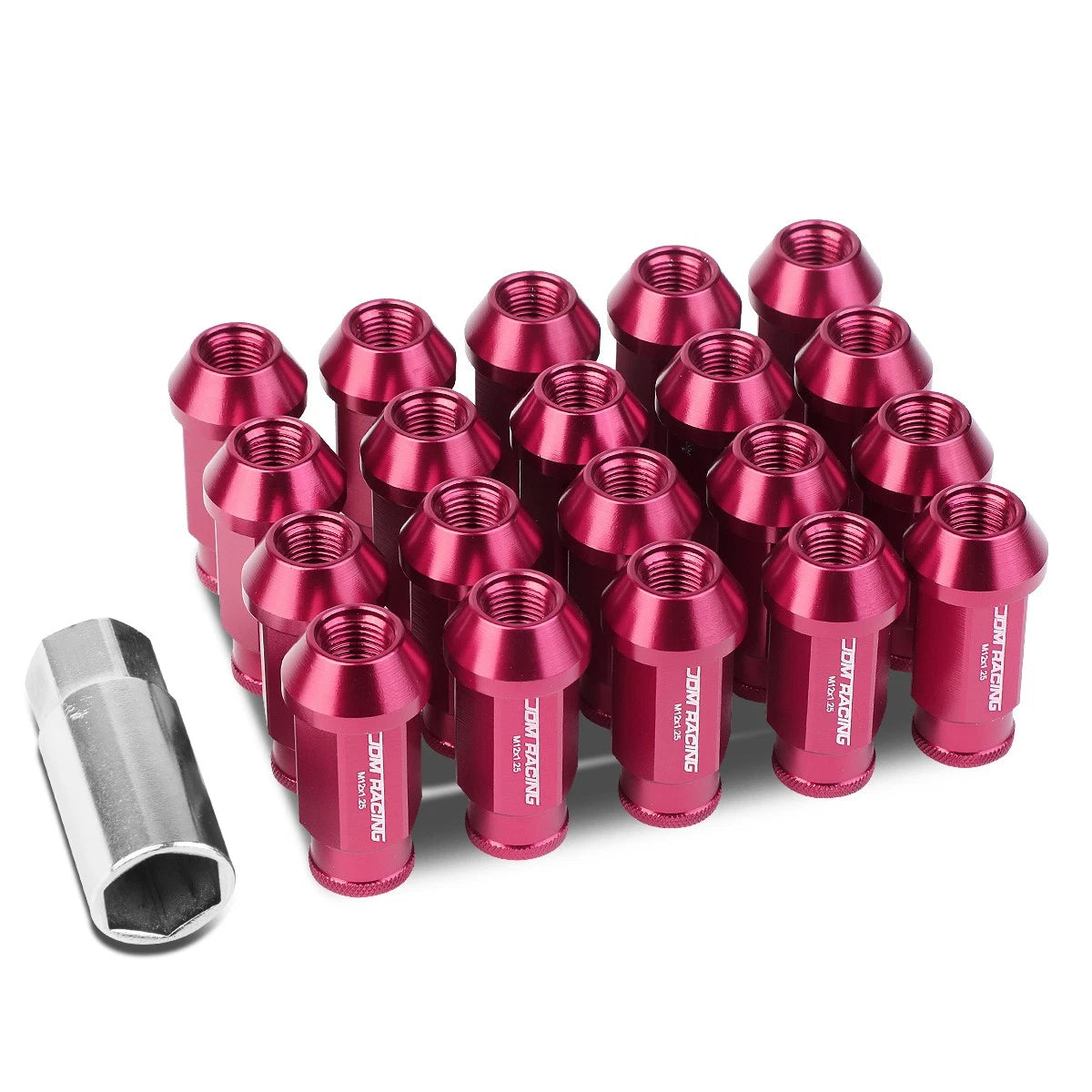 Open End M12x1.25 50mm Tall 25mm Od Pink Universal | Built Supply Co