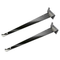 16" Slatwall Shelf Bracket Knife Shelf Display Shelf, Metal, Chrome -