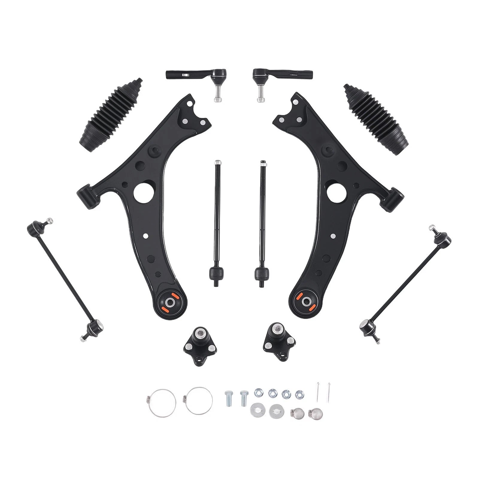 Front Lower Control Arms TieRod SwayBar for Toyota RAV4 2001 2002 2003 2004 2005