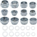 12 Pieces Faucet Adapter Kit Kitchen Aerator Male to Female Male