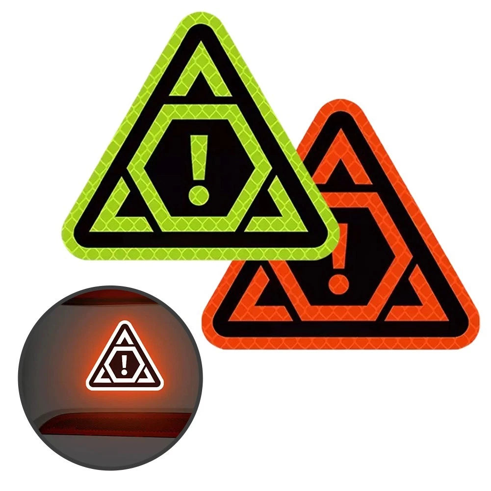 Weather Resistant Car Reflective Stickers Triangular Night Safety