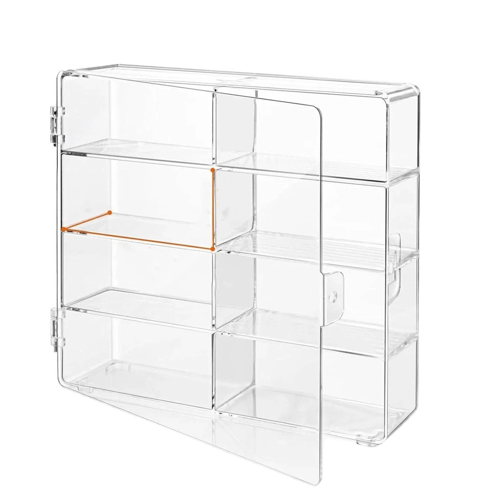 1/64 Scale Diecast Cars Display Case Storage Box For Hot Wheels 8 Car