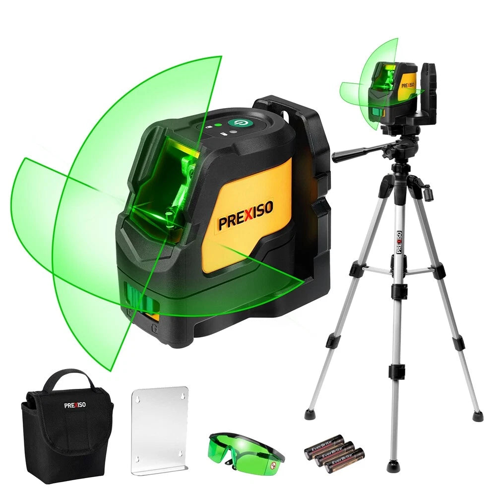 Prexiso 100ft Laser Level Self Leveling Cross Line | Built Supply Co