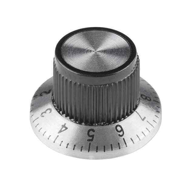 Knurled Knob with Skirt 0.236" Plastic