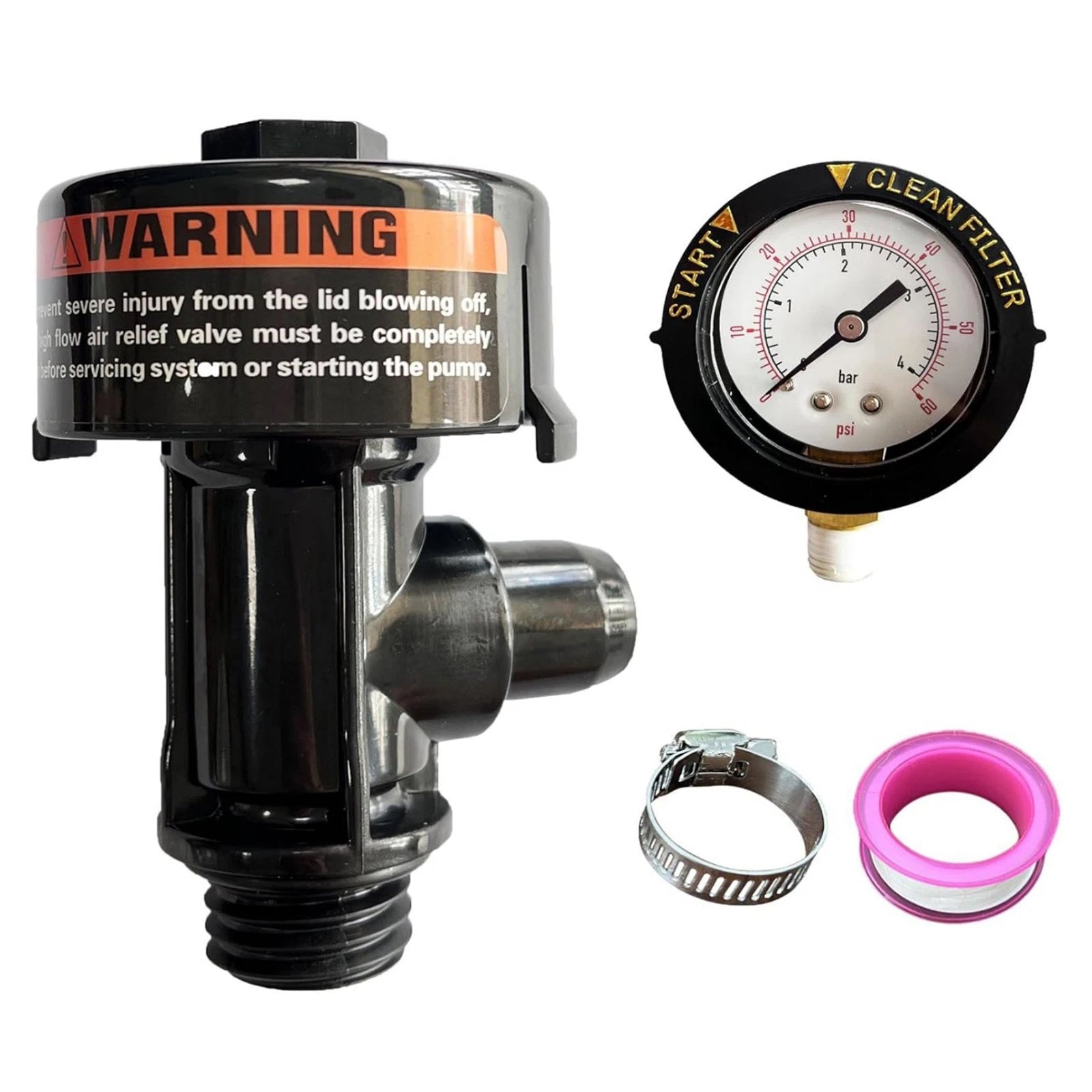 98209800 High Flow Manual Relief Valve For Pentair Fns Smbw Clean &