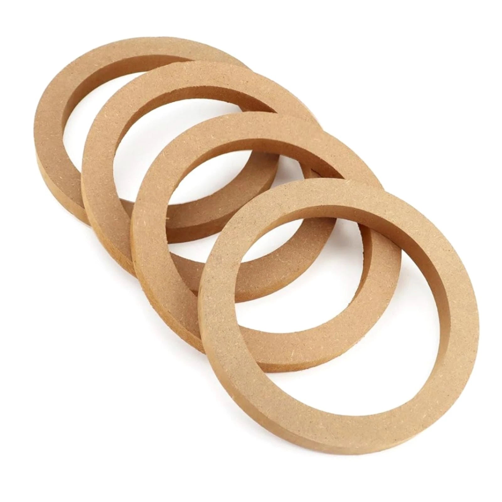Durable 6.5" Universal Wooden Speaker Spacer Rings Car Accessories