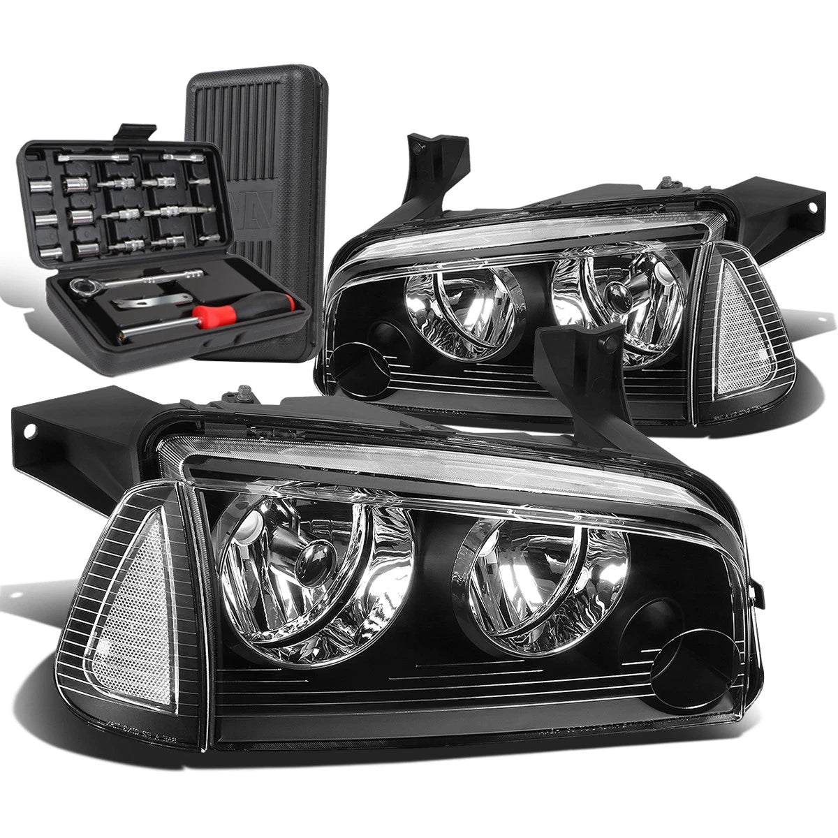 For 2006-2010 Dodge Charger Black/clear Signal Turn | Built Supply Co