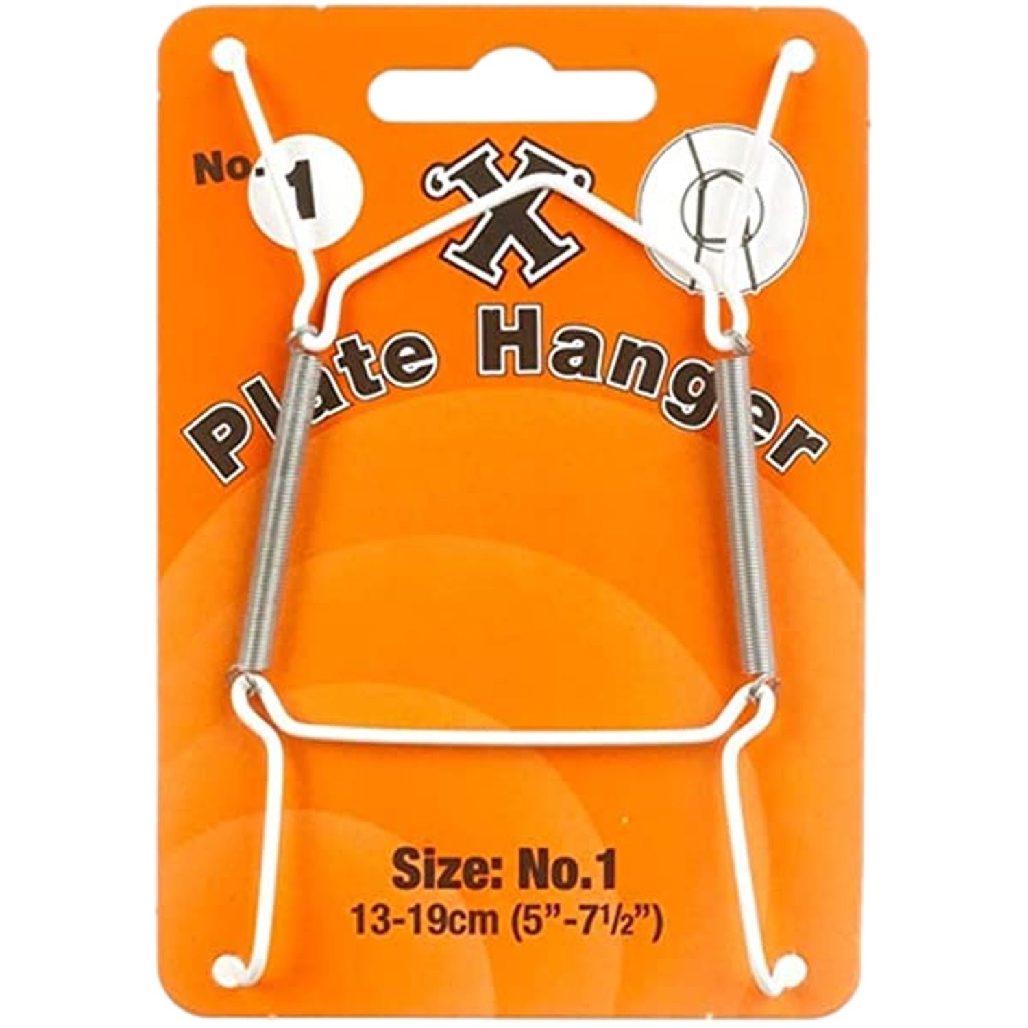 Wall Plate Hanger Small 13-19CM X Hooks No. 1