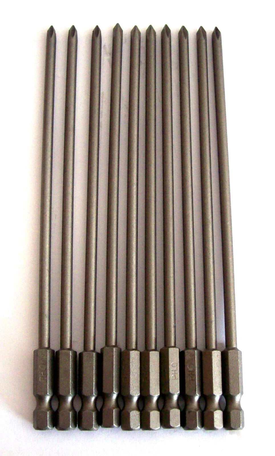 10 Enkay 6" Phillips #0 Screw Driver Bits 3120 Magnetic Tips Round