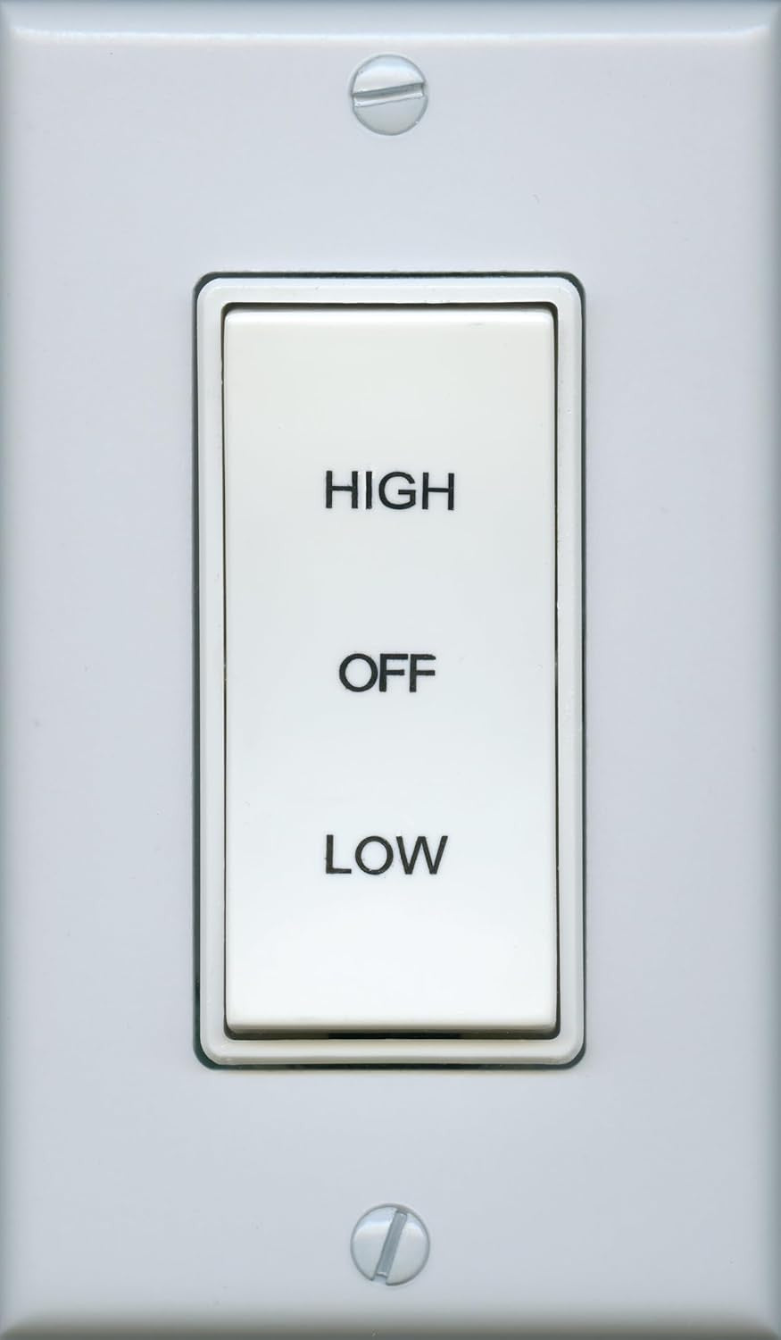 Speed Fan Control Switch for Whole House Fans - Control Low/high Speed