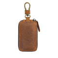 Leather Zipper Key Wallet Keychain Car Key Holder Case Pouch Bag Key