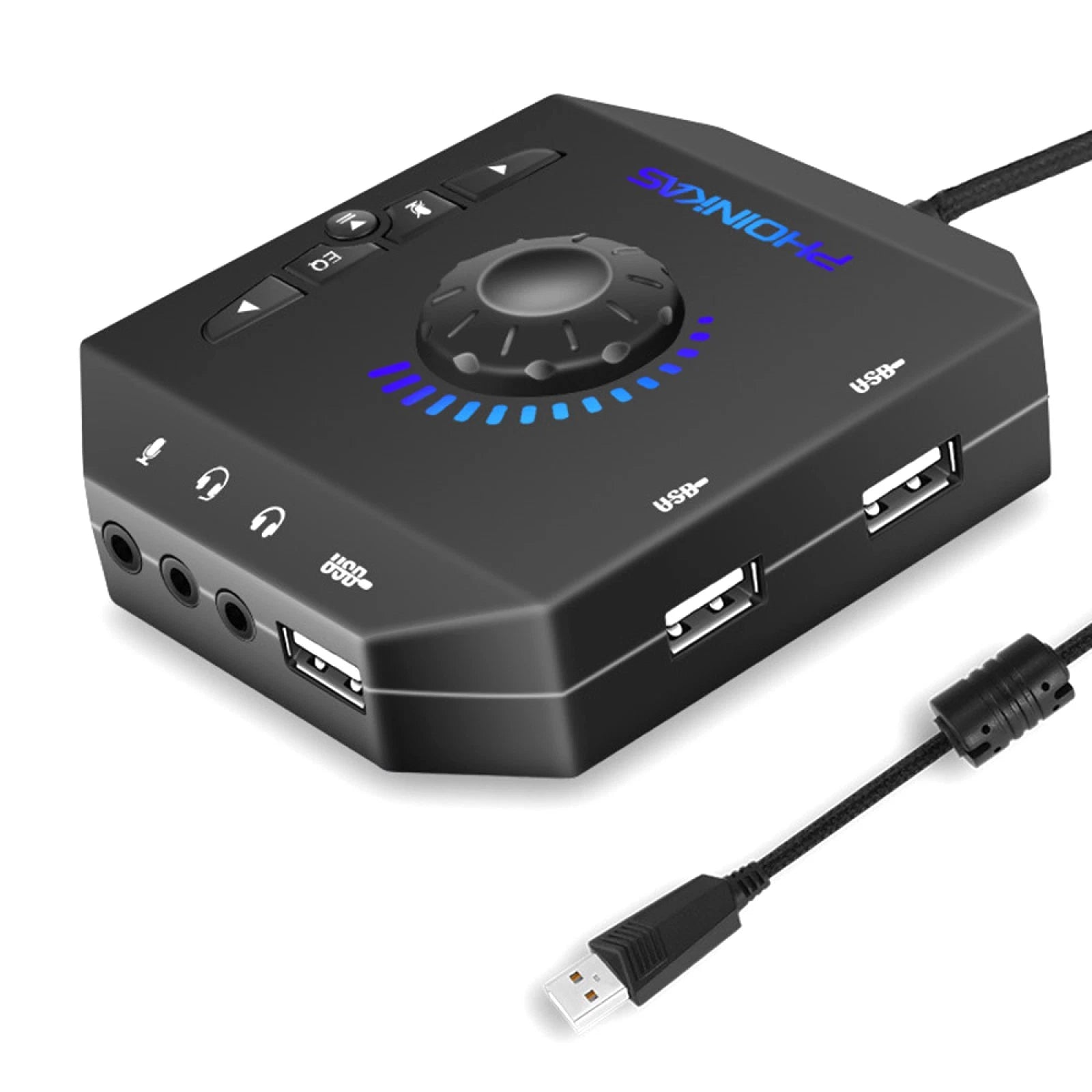 Professional Computer Usb Sound Card 7.1 Channel Audio Adapter For Pc