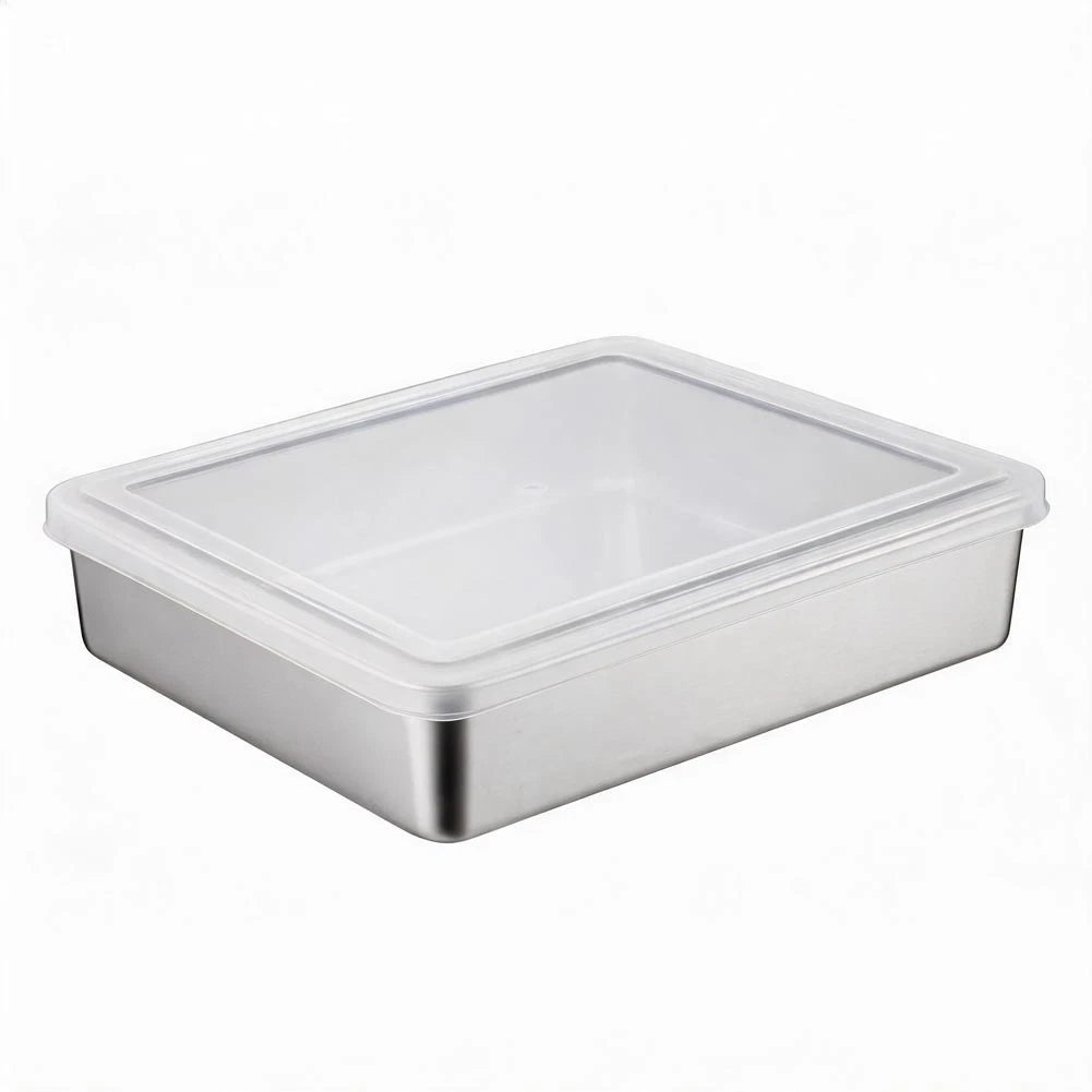 Stainless Steel Cake Pan For Tiramisu Baking 44x29cm Deep Structure