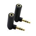 3.5mm Right Angle Stereo Jack Adapter Male To Female 90 Degree Audio