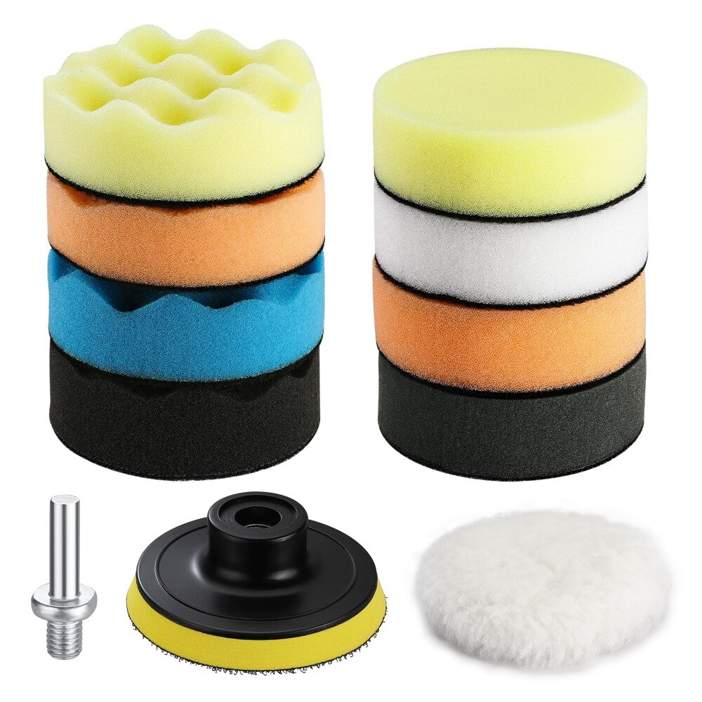 WORKPRO Car Foam Polishing Pads Set 11 Pcs by WORKPRO