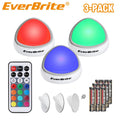 Everbrite 3pack Tap Light Led Puck Light Wireless Push Light Remote