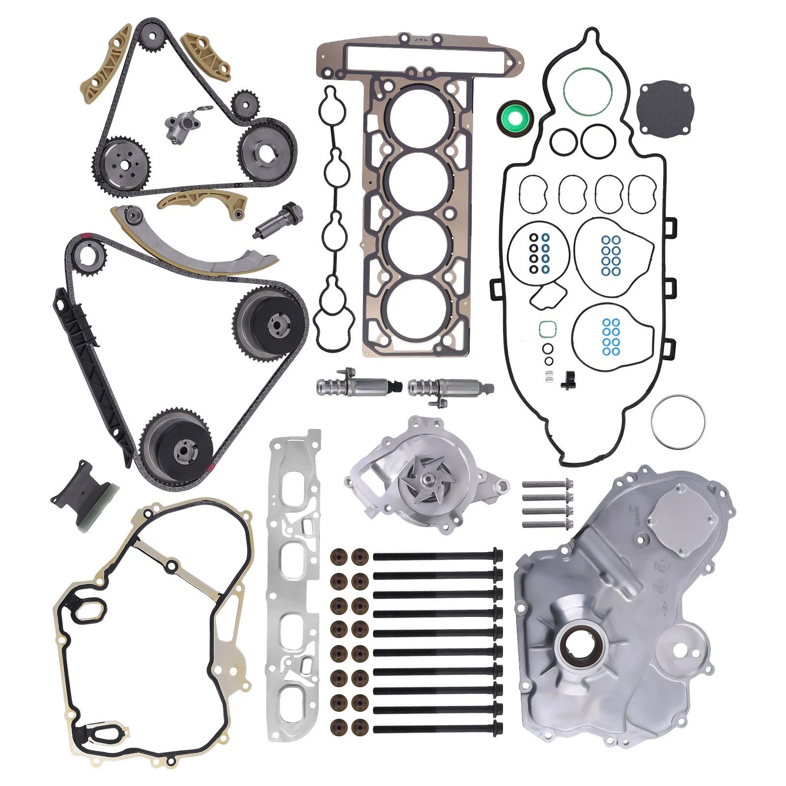 TIMING CHAIN KIT W/ OIL PUMP COVER KIT FOR BUICK REGAL CHEVROLET 2.0L 2.4L