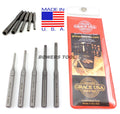 Grace 5pc Roll Pin Holder Punch Set Hollow Center