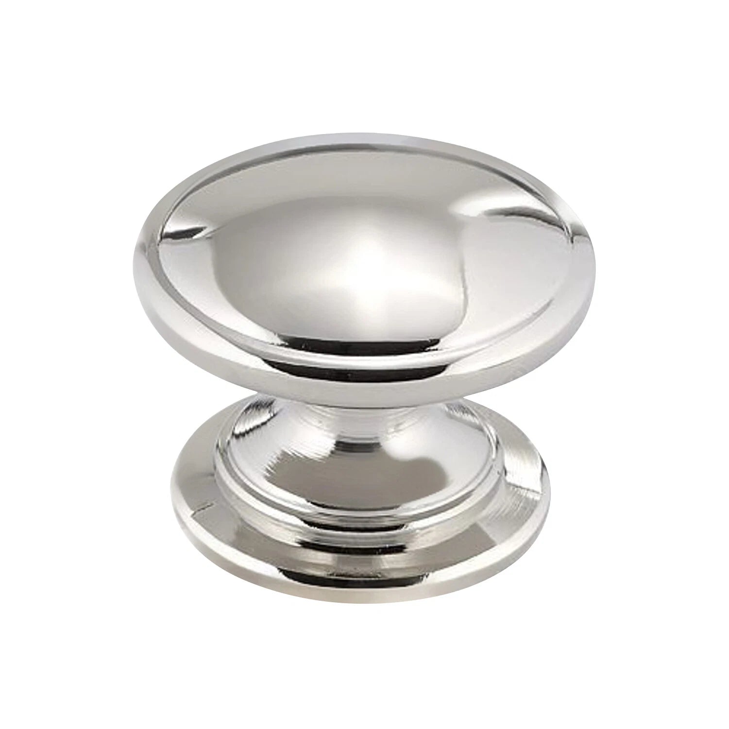 Classic Mushroom Top Polished Nickel Cabinet Kitchen Knob 1-1/4"