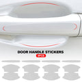 8Pcs Clear Car Door Handle Bowl Paint Protector Film Sticker by Unbranded