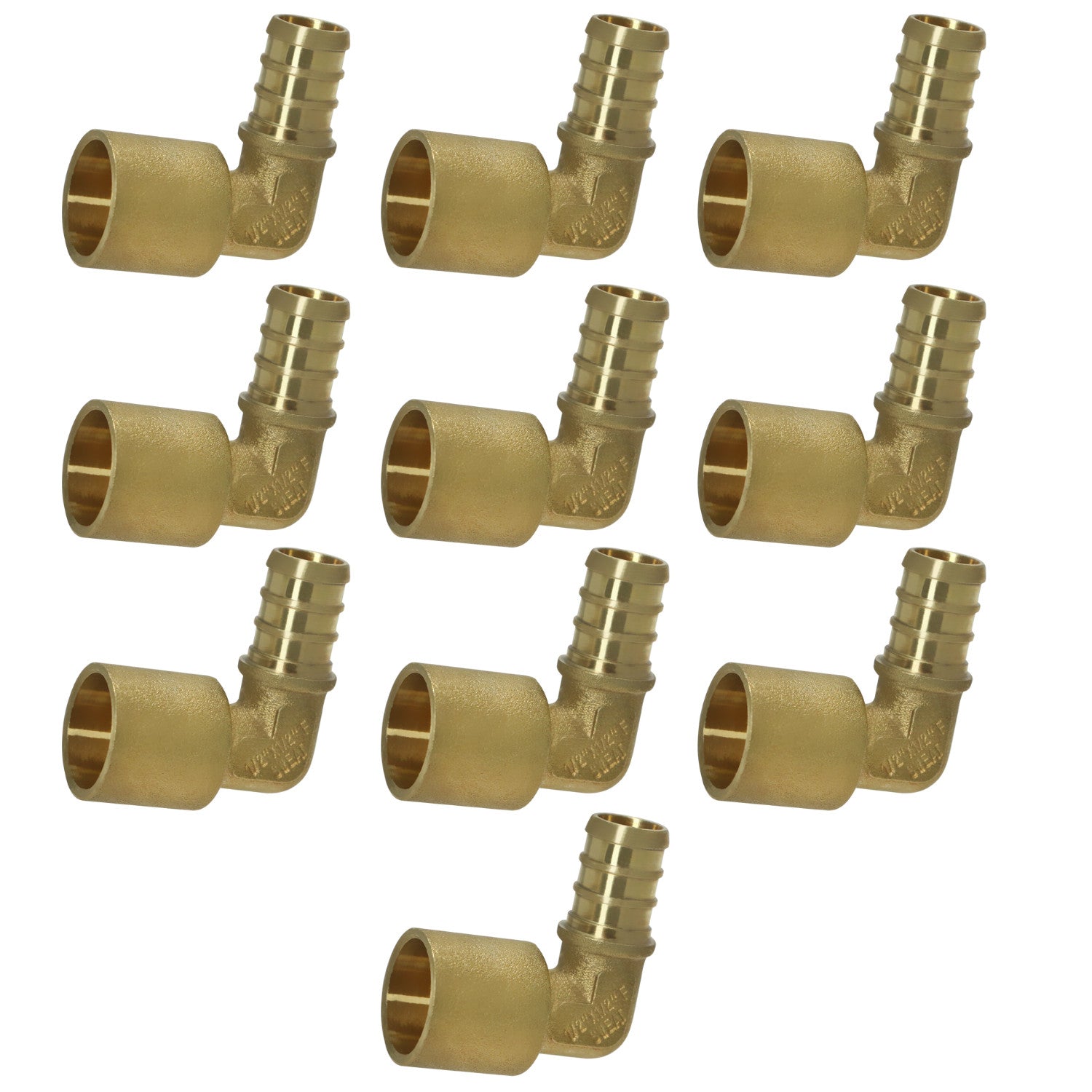 XFITTING 1/2" Pex B x 1/2" Female Sweat Elbow 10 Pack