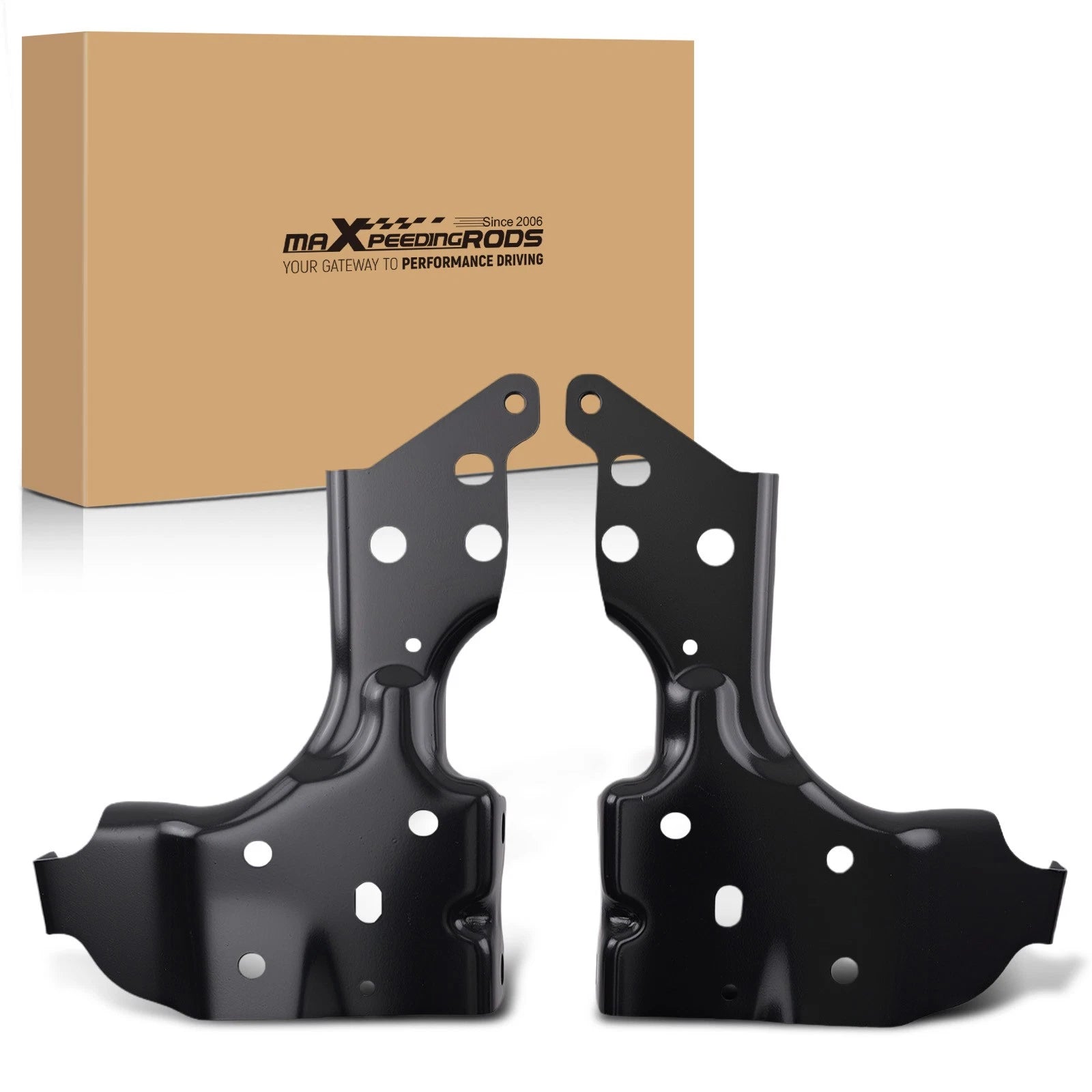 Bumper Mounting Bracket Rear for GMC Sierra 1500 Elevation 2019 Black Steel