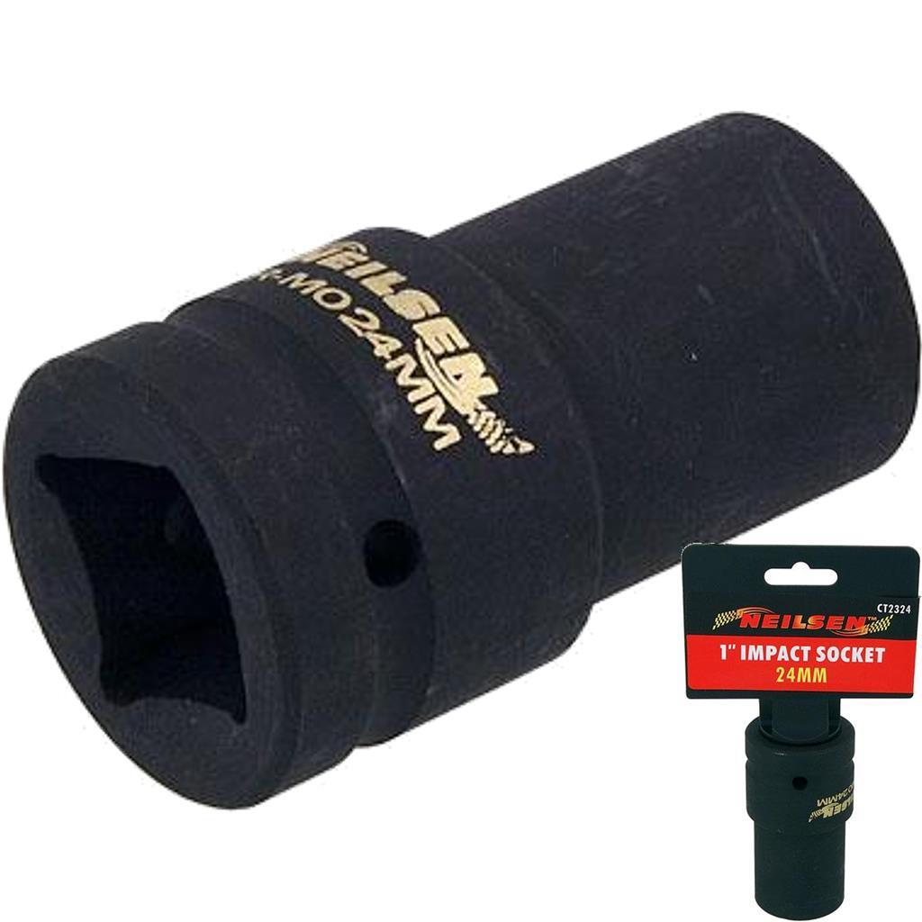 Neilsen 1" Drive Deep Square Impact Socket 24mm
