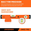 Jorgensen 16" Magnetic Torpedo Level Light Up | Built Supply Co