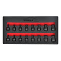 3/8" Drive Low Profile Impact Hex Driver Set, Metric 6-19mm, SAE
