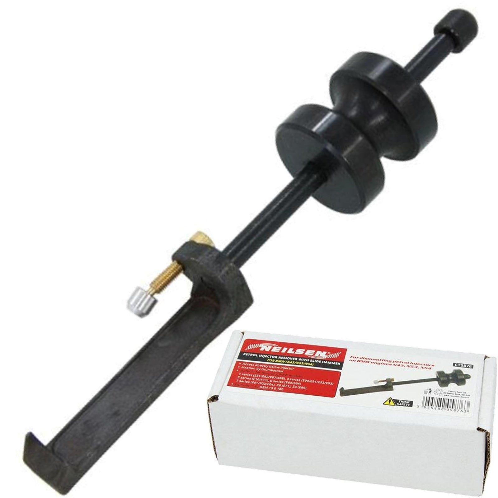 Neilsen Petrol Injector Removal Tool with Slide Hammer by Neilsen