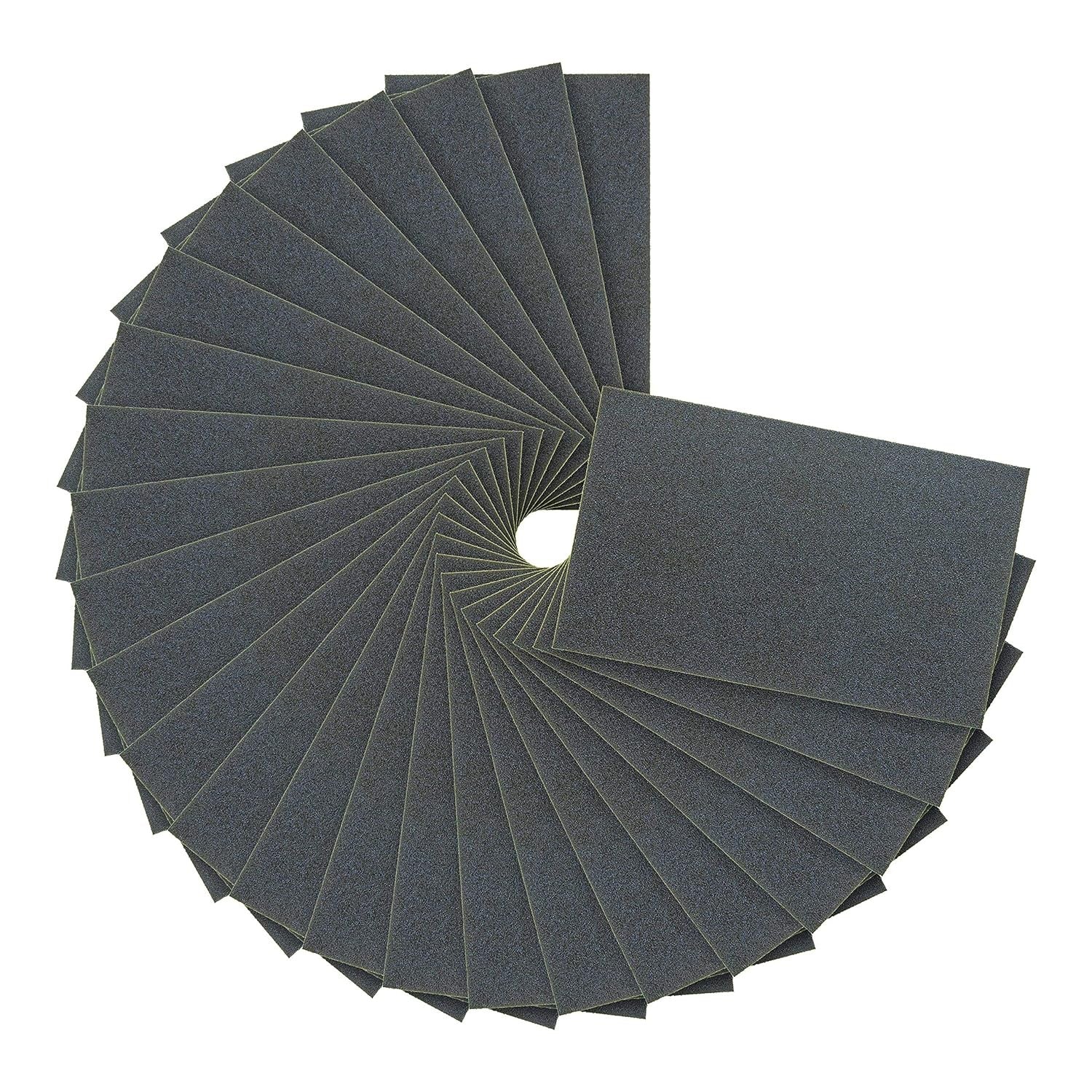 20Pcs 9" x 5.5" Silicon Carbide Sandpaper 80Grit by Unbranded