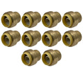 10 Pack XFITTING Push Fit Cap, 3/4", Push-To-Connect En