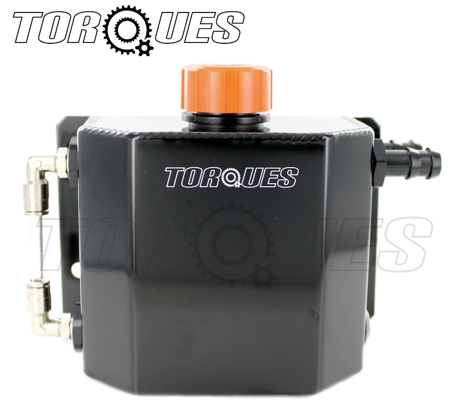 Torques 1 Litre 15MM Barbed Oil Breather Catch Tank Can Anodized Black