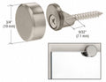 Crl Brushed Nickel Brass Round Mirror Edge Fixings | Built Supply Co
