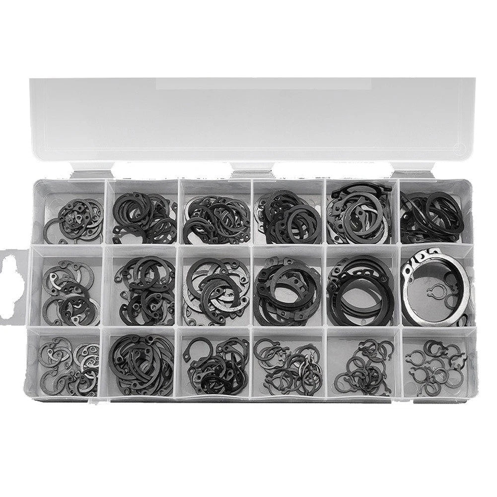Stainless Steel Snap Rings Set 65mn Manganese For Shaft Hole