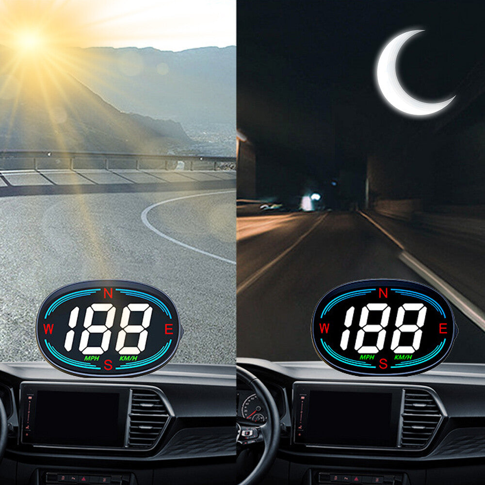 Car Speedometer Digital HUD Head-up Display Eletronicos Speed Alarm